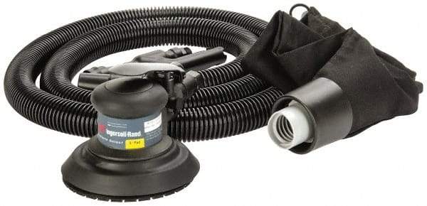 Ingersoll-Rand - 12,000 OPM, 15.8 CFM Air Consumption, Palm Air Orbital Sander - Round Pad, 1/4 NPT Inlet - All Tool & Supply