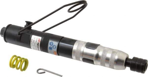 Ingersoll-Rand - 1/4" Bit Holder, 1,650 RPM, Inline Handle Air Screwdriver - 4.4 to 20.4 In/Lb Torque, 13 CFM - All Tool & Supply