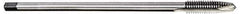 Hertel - 3/4-10 3 Flute H3 Bright Finish High Speed Steel Spiral Point Extension Tap - Plug Chamfer, 8" OAL - All Tool & Supply