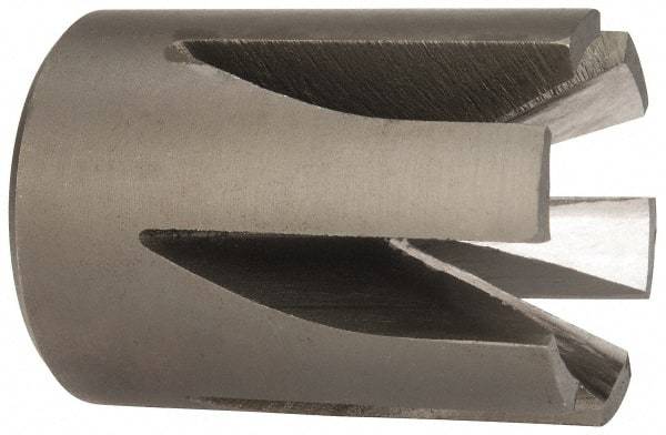 Made in USA - 90° Included Angle, 3/4-16" Hole Thread, Chamfer Edge, High Speed Steel, Outer Tube Edge Finishing Cutter - 1-1/2" Cutter Head Outside Diam, 1" Max Workpiece, 1-3/4" Long, 1/4" Threaded Hole Diam - All Tool & Supply