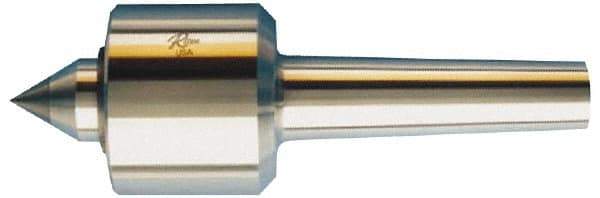 Riten - MT4 Taper Shank, 3-1/16" Head Diam Carbide Tipped Live Center - 5,000 Max RPM, 2-25/32" Head Length, 1-3/8" Point Diam, 1-13/16" Point Len, 1,000 Lb Max Workpc, 7/8" Tip Diam, Standard Point - All Tool & Supply