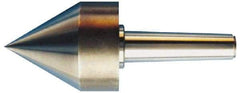 Riten - MT3 Taper Shank, Live Center - 4-1/2" Point Diam, 4-7/16" Point Len, 1,500 Lb Max Workpc, 4-7/8" OAL, Pipe Nose Point - All Tool & Supply