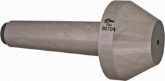 Riten - 2-3/4" Head Diam, Hardened Tool Steel Bull Nose Point Solid Dead Center - 4MT Morse Taper, 2-3/4" Point Diam, 1.077" Point Length, 2-5/64" OAL - All Tool & Supply