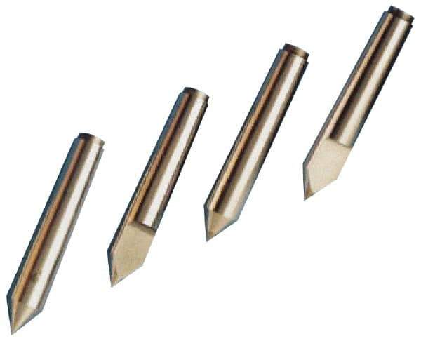 Riten - 3/4" Head Diam, Hardened Tool Steel Standard Point Solid Dead Center - Jarno 6 Taper, 3/4" Point Diam, 6" OAL - All Tool & Supply