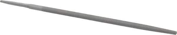 Value Collection - 10" Long, Smooth Cut, Round American-Pattern File - Double Cut, Tang - All Tool & Supply