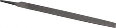 Value Collection - 12" Long, Second Cut, Half Round American-Pattern File - Double Cut, 0.3438" Overall Thickness, Tang - All Tool & Supply