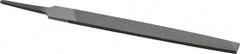 Value Collection - 6" Long, Second Cut, Mill American-Pattern File - Single Cut, 7/64" Overall Thickness, Tang - All Tool & Supply