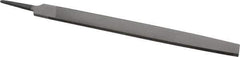 Value Collection - 10" Long, Second Cut, Mill American-Pattern File - Single Cut, 11/64" Overall Thickness, Tang - All Tool & Supply