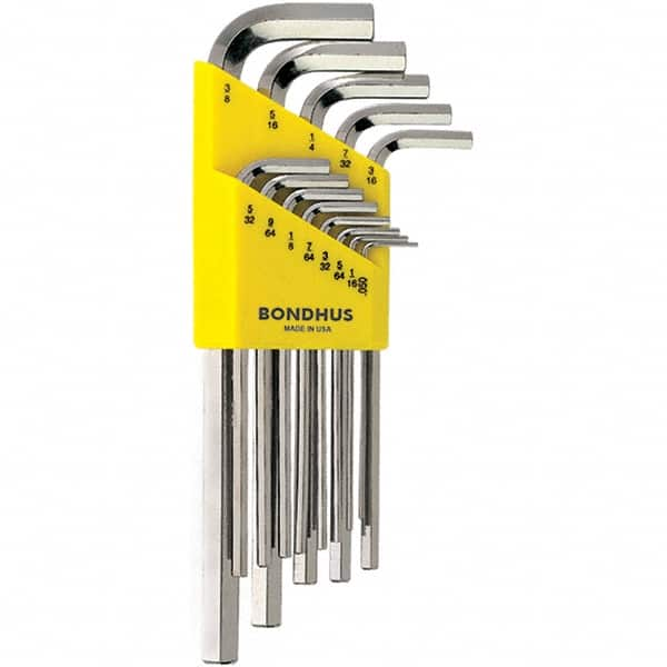 Bondhus - Hex Key Sets Tool Type: Hex Handle Type: L-Key Long Arm - All Tool & Supply