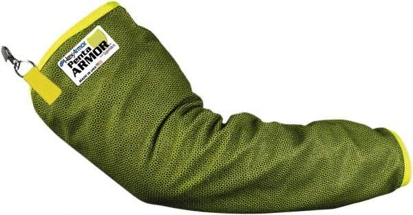 HexArmor - Size M, Lime Green SuperFabric Arm Guard Sleeve - 18" Long Sleeve, Cut Resistance Level 5, Snaps at Wrist - All Tool & Supply