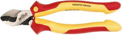 Wiha - 8" OAL, 0.28" Capacity, Cable Cutter - 1.04" Jaw Length x 1.01" Jaw Width, Cushion Grip Handle - All Tool & Supply