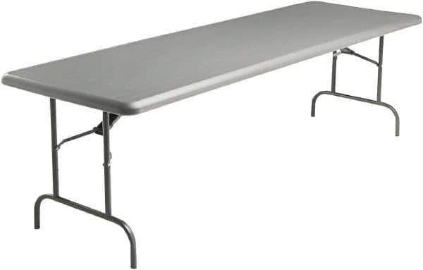 ICEBERG - 30" Long x 96" Wide x 29" High, Folding Table - Charcoal - All Tool & Supply