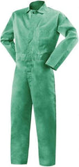 Steiner - Size 2XL, Green, Snap, Flame Resistant/Retardant Coverall - Cotton, 3 Pockets - All Tool & Supply