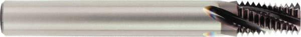 OSG - 1/8-27 NPT, 0.284" Cutting Diam, 3 Flute, Solid Carbide Helical Flute Thread Mill - Internal Thread, 0.426" LOC, 3" OAL, 5/16" Shank Diam - All Tool & Supply