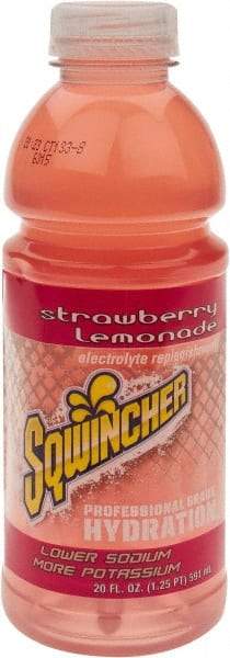 Sqwincher - 20 oz Bottle Strawberry Lemonade Activity Drink - Ready-to-Drink - All Tool & Supply