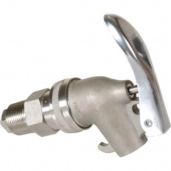 Vestil - 3/4" NPT Stainless Steel Adjustable Drum Faucet - 6" Long Extension - All Tool & Supply