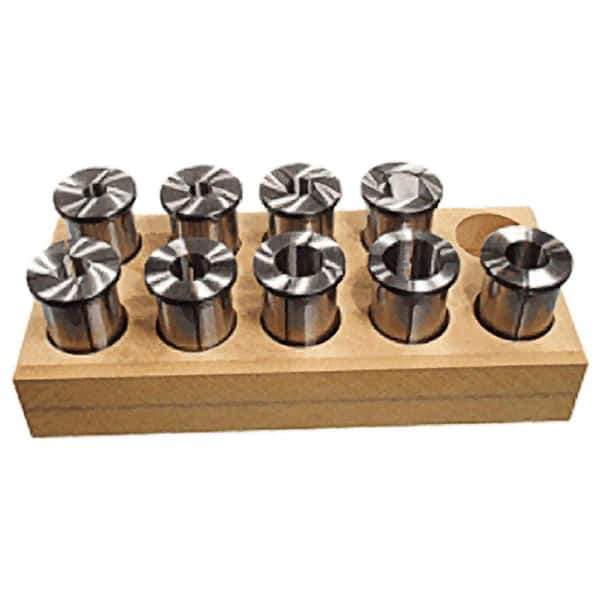 Iscar - 8 Piece, 1/4" to 1" Capacity, SC Collet Set - Exact Industrial Supply