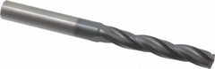 Accupro - 9/32" 150° Solid Carbide Jobber Drill - AlTiN Finish, Spiral Flute, 3" OAL, Standard Point - All Tool & Supply