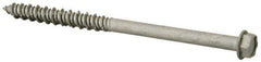 Elco - 1/4" Diam, 3-3/4" Length Under Head, Hex Drive, Concrete Screw & Masonry Fastener - Stainless Steel, StalGard Silver Finish, Includes 5/16" Drill Bit - All Tool & Supply