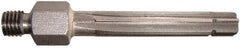 Alvord Polk - 13/32" High Speed Steel 6 Flute Chucking Reamer - Straight Flute, 1/4-28 Threaded Shank, 1-1/2" Flute Length, 2-3/8" OAL - All Tool & Supply