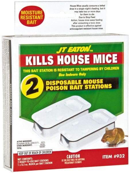 J.T. Eaton - 0.5 oz Plastic Bait Holder - Targets Mice - All Tool & Supply