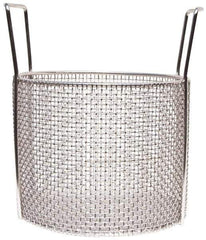 Marlin Steel Wire Products - Round Stainless Steel Mesh Basket - 1/4" Perforation, 10" Wide x 8" High - All Tool & Supply