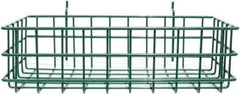 Marlin Steel Wire Products - 8" Deep, Rectangular Steel Peg Board/Slatwall Basket - 1-3/8" Perforation, 14" Wide x 4" High - All Tool & Supply