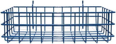 Marlin Steel Wire Products - 8" Deep, Rectangular Steel Peg Board/Slatwall Basket - 1-3/8" Perforation, 14" Wide x 4" High - All Tool & Supply