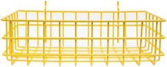 Marlin Steel Wire Products - 8" Deep, Rectangular Steel Peg Board/Slatwall Basket - 1-3/8" Perforation, 14" Wide x 4" High - All Tool & Supply