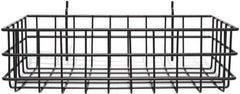 Marlin Steel Wire Products - 8" Deep, Rectangular Steel Peg Board/Slatwall Basket - 1-3/8" Perforation, 14" Wide x 4" High - All Tool & Supply