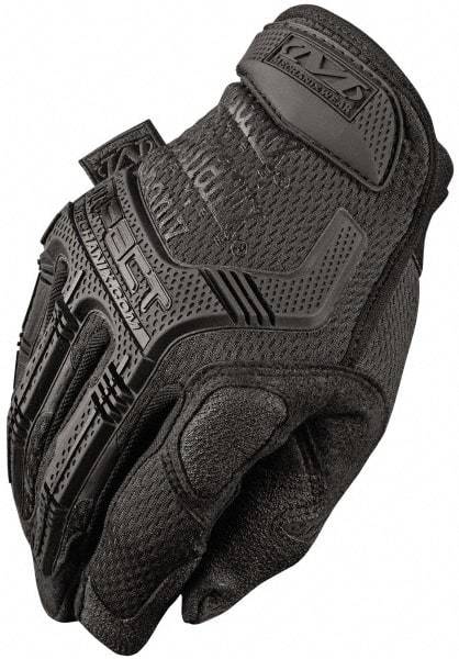 Mechanix Wear - Size L Synthetic Leather/TPR Anti-Vibration/Impact Protection Work Gloves - For Mechanic's & Lifting, Uncoated, Hook & Loop Cuff, Full Fingered, Black, Paired - All Tool & Supply