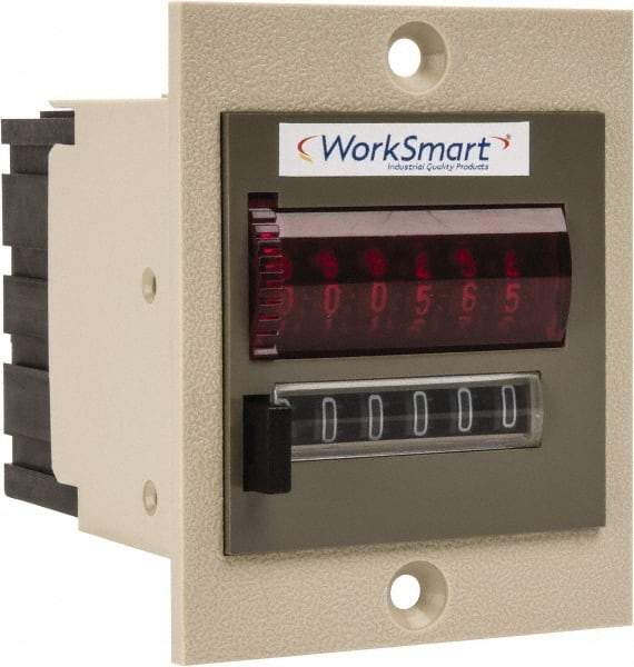 Value Collection - 6 Digit Mechanical Display Electromechanical Counter - Manual Reset - All Tool & Supply