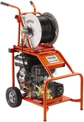 Ridgid - Gas Jet Battery Drain Cleaning Machine - For 2" to 10" Pipe, 3/8" x 300' Cable - All Tool & Supply