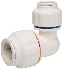 Value Collection - 3/4 x 1/2" OD, Polysulfone Push-to-Connect Union Elbow - 250 Max psi, White - All Tool & Supply