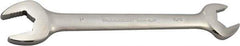 Paramount - 15/16" x 1" Standard Open End Wrench - 11-17/32" OAL, Double End, Full Polish Finish, 15° Head Angle - All Tool & Supply