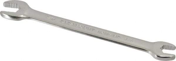 Paramount - 3/8" x 7/16" Standard Open End Wrench - 5-3/4" OAL, Double End, Full Polish Finish, 15° Head Angle - All Tool & Supply