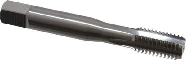 OSG - M10x1.50 Metric Coarse 6H 4 Flute Bright Finish Solid Carbide Straight Flute Machine Tap - Bottoming, Right Hand Thread, 2-15/16" OAL, 1-1/4" Thread Length, D6 Limit, Oversize - Exact Industrial Supply