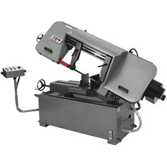 Jet - 12 x 20" Max Capacity, Semi-Automatic Variable Speed Pulley Horizontal Bandsaw - 82 to 262 SFPM Blade Speed, 460 Volts, 45°, 3 hp, 3 Phase - All Tool & Supply