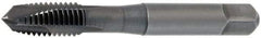 OSG - 7/8-9 UNC, 3 Flute, TiN Finish, Vanadium High Speed Steel Spiral Point Tap - Plug Chamfer, Right Hand Thread, 4-11/16" OAL, 2-7/32" Thread Length, 0.697" Shank Diam, 3B Class of Fit, Series 300 - Exact Industrial Supply