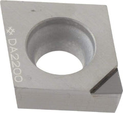 Sumitomo - NF-CCMX32.50.5 Grade DA2200 Polycrystalline Diamond (PCD) Turning Insert - Uncoated, 80° Diamond, 3/8" Inscr Circle, 5/32" Thick, 0.0078" Corner Radius - All Tool & Supply