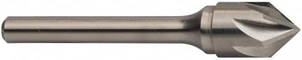 Keo - 3/8" Head Diam, 1/4" Shank Diam, 6 Flute 100° Solid Carbide Countersink - All Tool & Supply