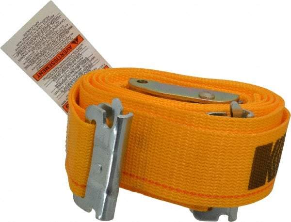 Kinedyne - 12' Long x 2" Wide, 835 Lb Basket Capacity, 1 Ply, Polyester Web Sling - Yellow - All Tool & Supply