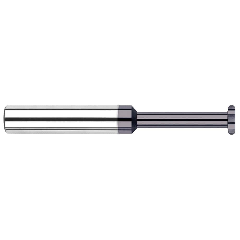 Harvey Tool - 1/4" Cut Diam, 0.0624" Cut Width, 1/4" Shank, Straight-Tooth Woodruff Keyseat Cutter - Exact Industrial Supply