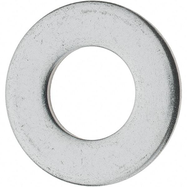 Value Collection - 1/2" Screw, Grade 18-8 Stainless Steel Standard Flat Washer - 17/32" ID x 1-1/16" OD, 0.095" Thick - All Tool & Supply