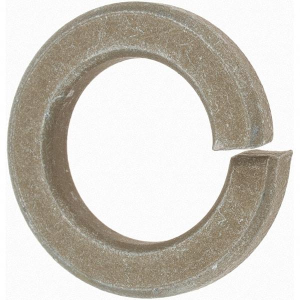 Value Collection - 7/8", 0.219" Thick Split Lock Washer - AISI 4037 Alloy Steel, Zinc Yellow Dichromate Finish, 0.878" Min ID, 0.894" Max ID, 1.459" Max OD - All Tool & Supply