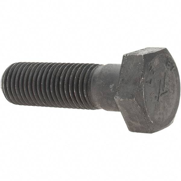 Value Collection - 1-8 Thread, 3-1/2" Length Under Head, Hex Head Bolt - Grade B7 Alloy Steel, Uncoated - All Tool & Supply