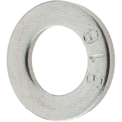 Value Collection - M6 Screw, Grade 316 Stainless Steel Standard Flat Washer - 6.4mm ID x 12mm OD, Plain Finish - All Tool & Supply