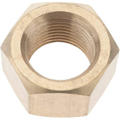 Value Collection - 3/4-18 UNF Brass Right Hand Hex Nut - 1-7/64" Across Flats, 41/64" High - All Tool & Supply