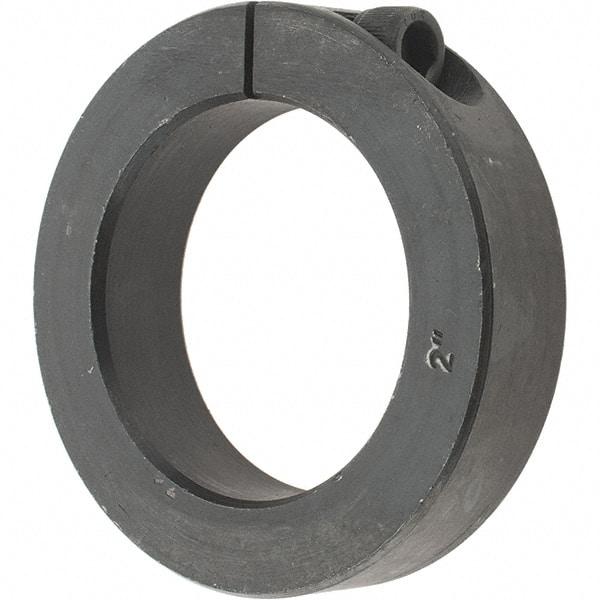 Value Collection - 2" Bore, Steel, One Piece Clamp Collar - 3" Outside Diam, 11/16" Wide - All Tool & Supply