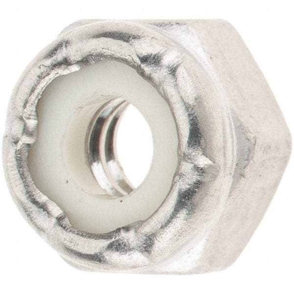 Value Collection - #10-24 UNC 316 Hex Lock Nut with Nylon Insert - 1/4" High - All Tool & Supply